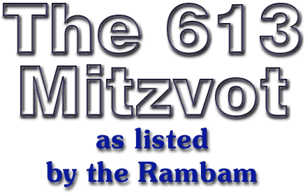 The 613 Mitzvot as listed by the Rambam