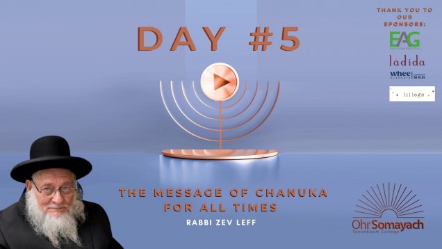 The Message of Chanukah for All Times – Rabbi Zev Leff